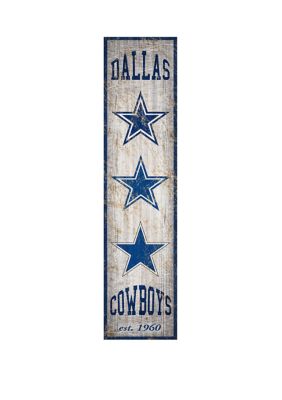 NFL Dallas Cowboys Heritage Banner Vertical 24 in x 6 in Sign