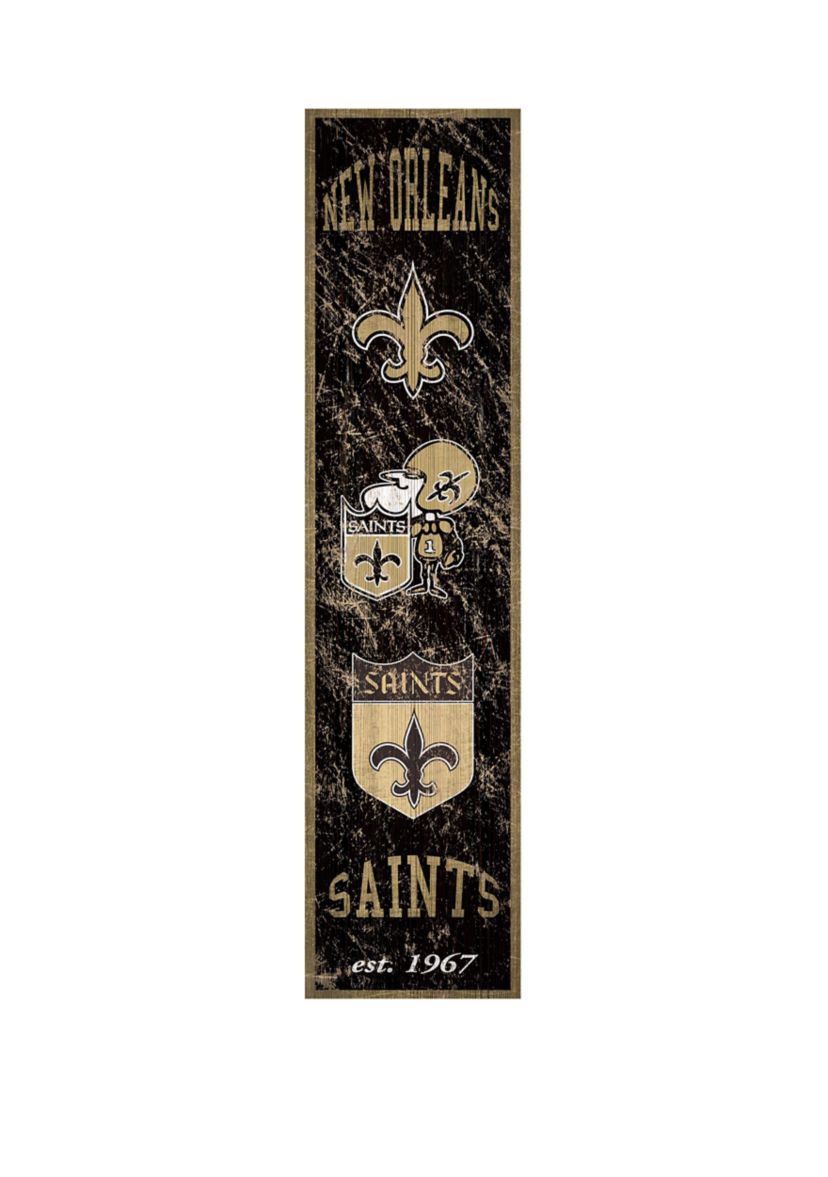 NFL New Orleans Saints 6 in x 24 in Vertical Heritage Banner