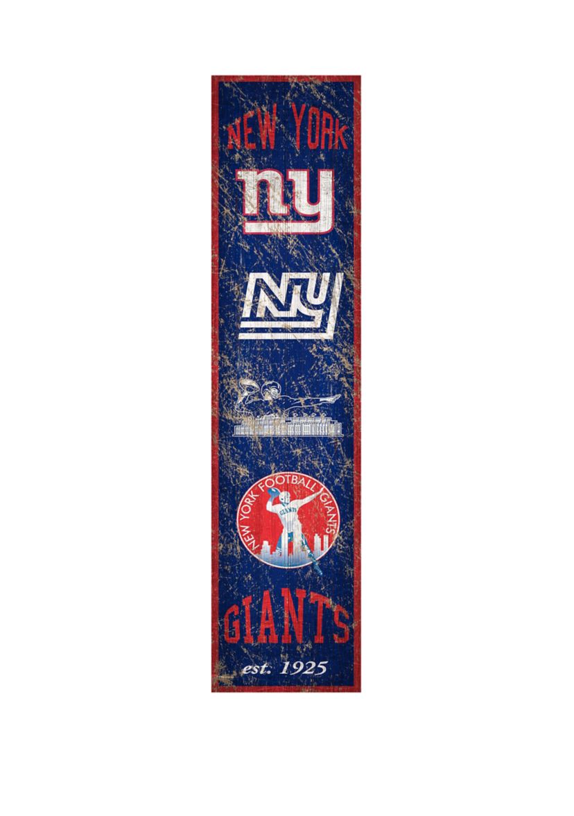 NFL New York Giants 6 in x 24 in Vertical Heritage Banner 