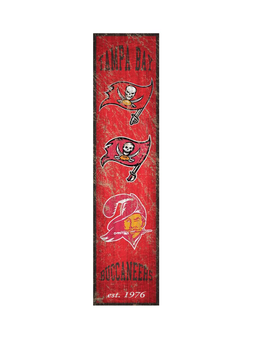 NFL Tampa Bay Buccaneers 6 in x 24 in Vertical Heritage Banner 