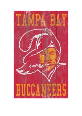 Belk NFL Tampa Bay Buccaneers 11 in x 19 in Distressed Flag