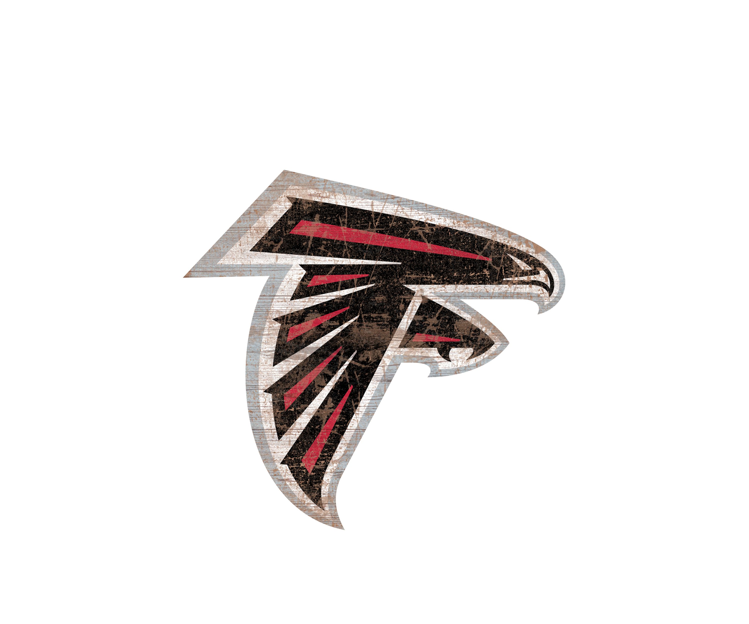 NFL Atlanta Falcons Distressed Logo Cutout Sign