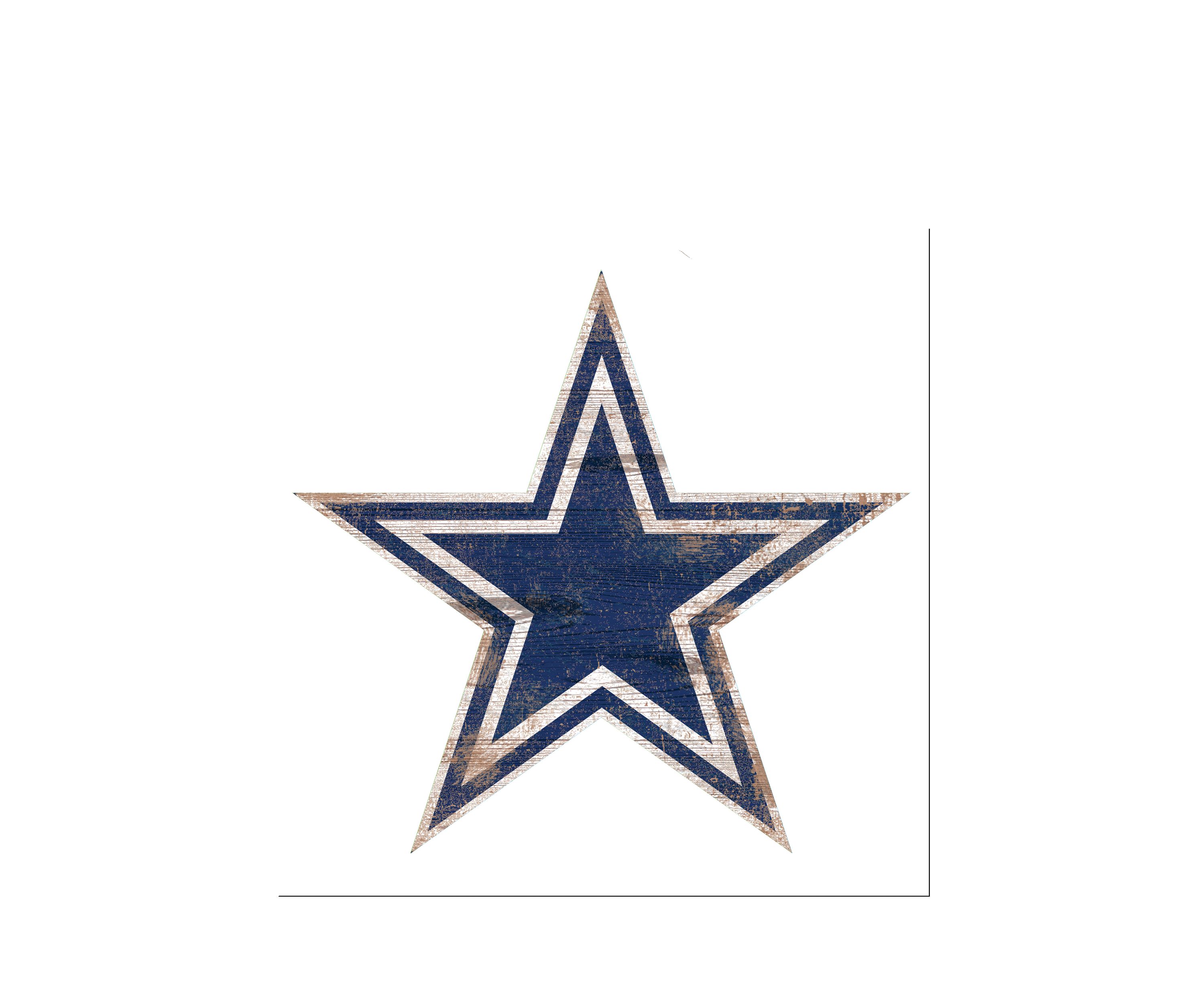 NFL Dallas Cowboys Distressed Logo Cutout Sign
