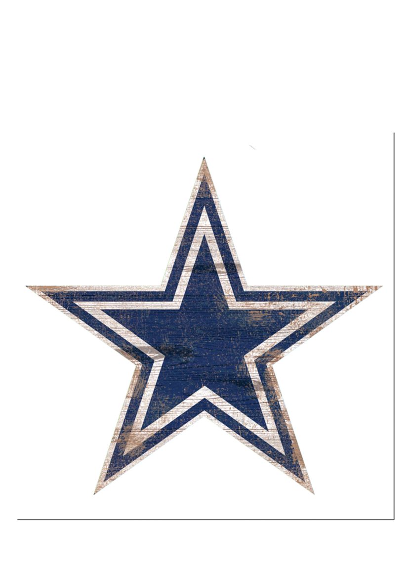 NFL Dallas Cowboys Distressed Logo Cutout Sign