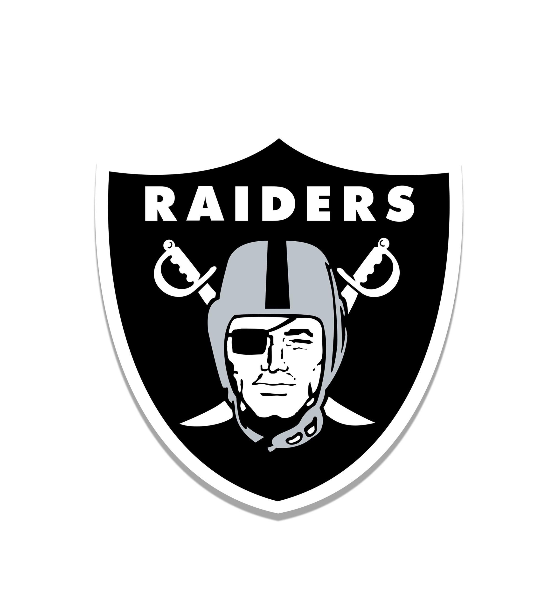 NFL Oakland Raiders Distressed Logo Cutout Sign