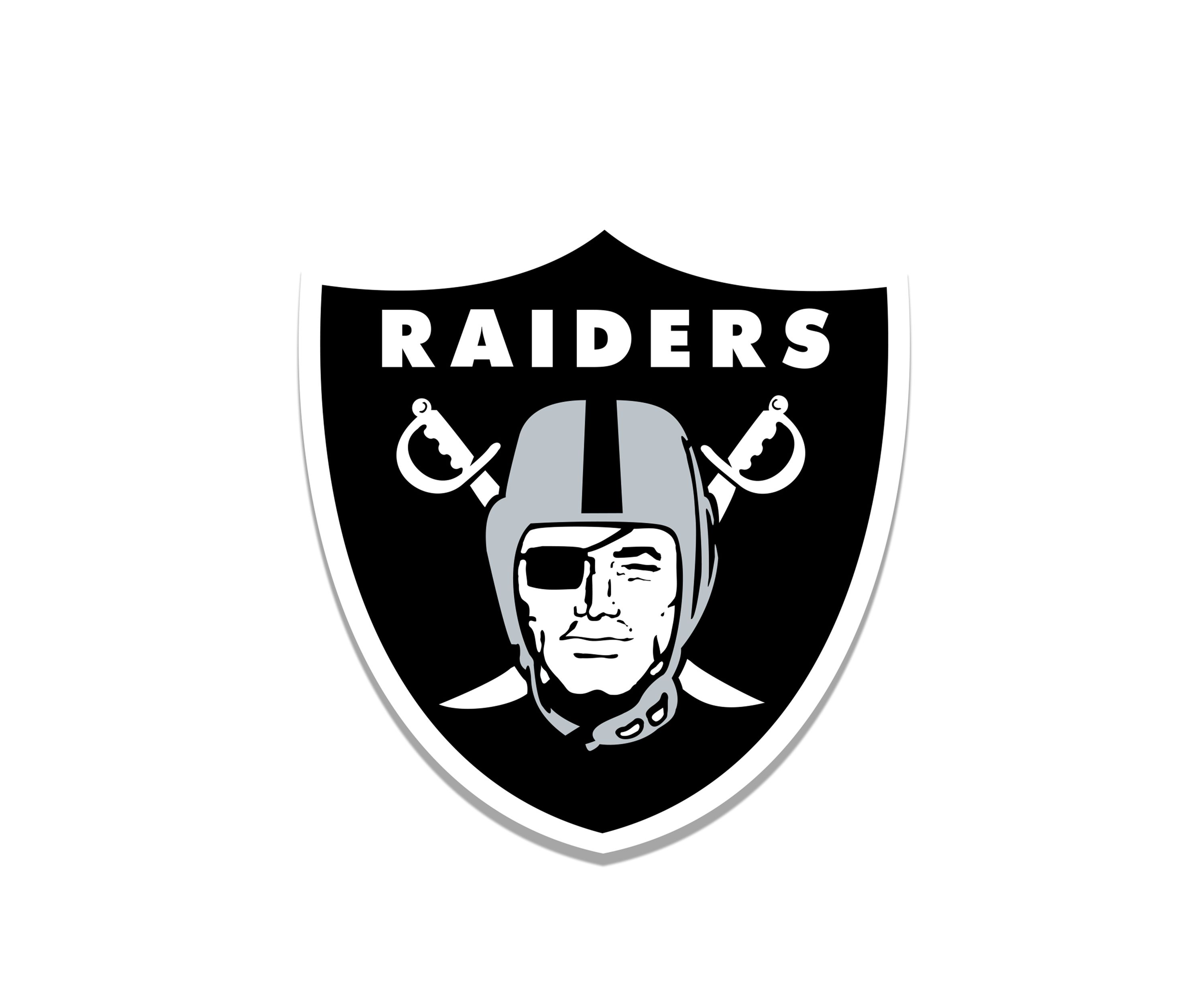 NFL Oakland Raiders Distressed Logo Cutout Sign