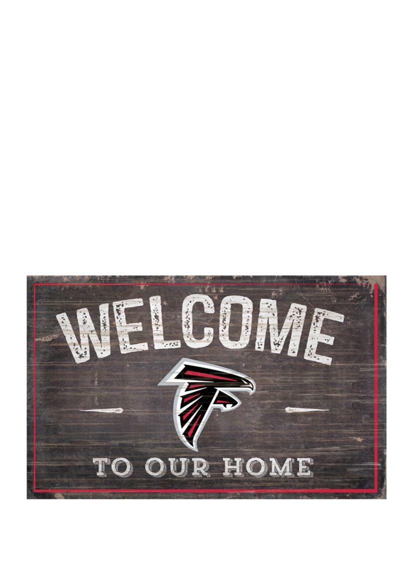 NFL Atlanta Falcons 11 in x 19 in Welcome to Our Home Sign