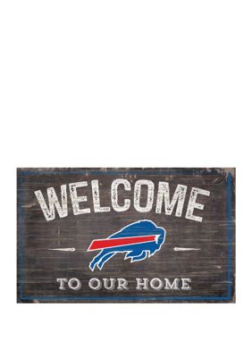 Fan Creations NFL Buffalo Bills 11 in x 19 in Welcome to Our Home Sign, Blue