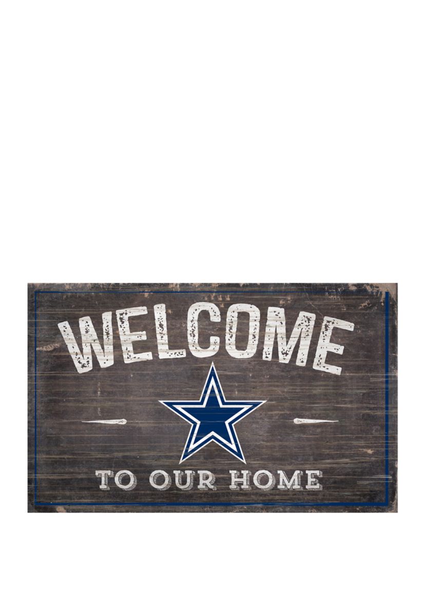 NFL Dallas Cowboys 11 in x 19 in Welcome to Our Home Sign