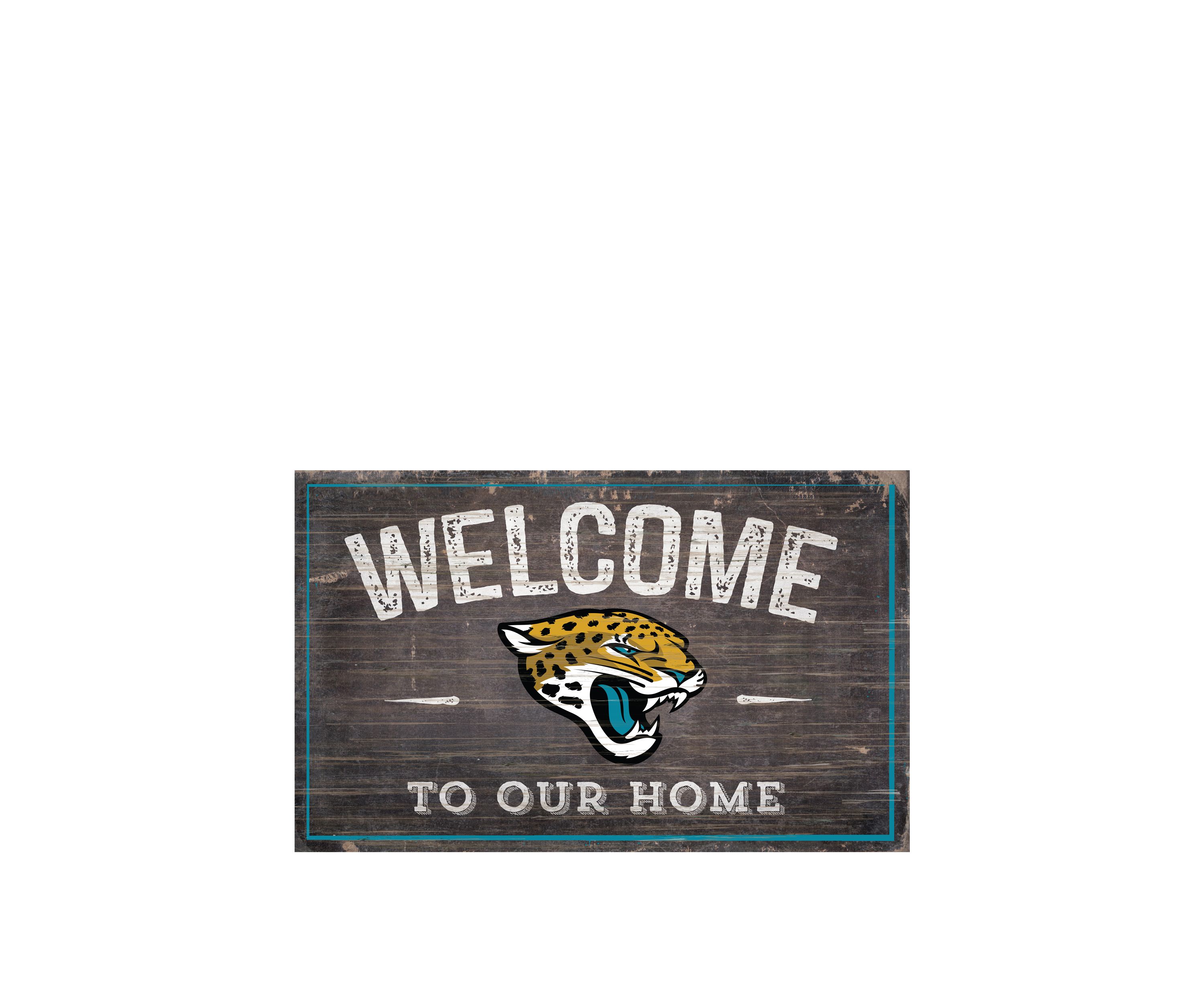 Fan Creations NFL Jacksonville Jaguars 11 in x 19 in Welcome to Our ...