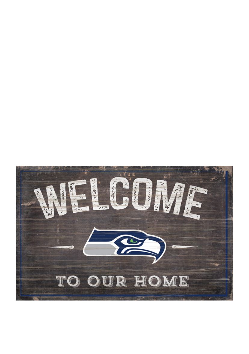NFL Seattle Seahawks 11 in x 19 in Welcome to Our Home Sign