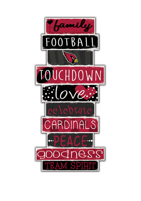 NFL Arizona Cardinals Celebrations Stack 24 in x 10 in Sign