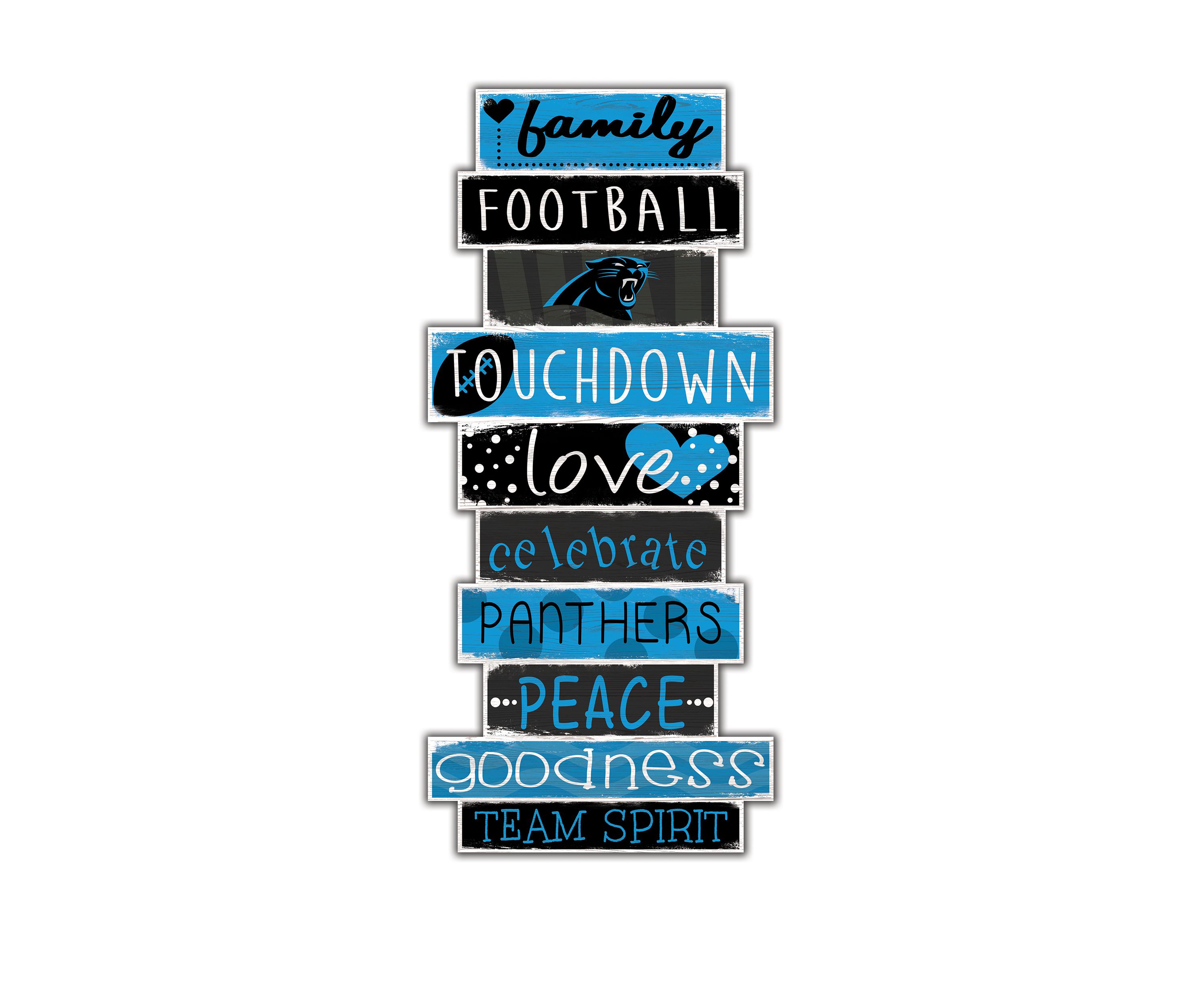 NFL Carolina Panthers Celebrations Stack 24 Inch Sign