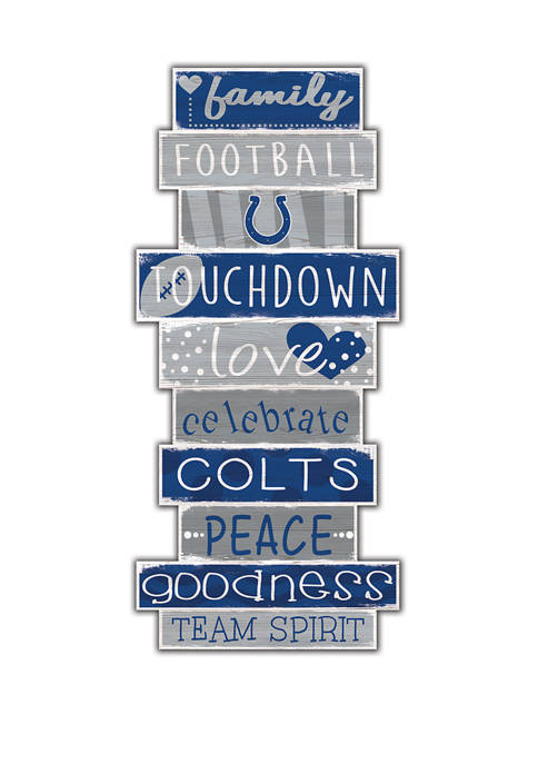 NFL Indianapolis Colts Celebrations Stack 24 Inch Sign