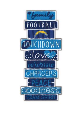 Fan Creations NFL Los Angeles Chargers Celebrations Stack 24 Inch Sign | belk Fan Creations NFL Los Angeles Chargers Celebrations... 