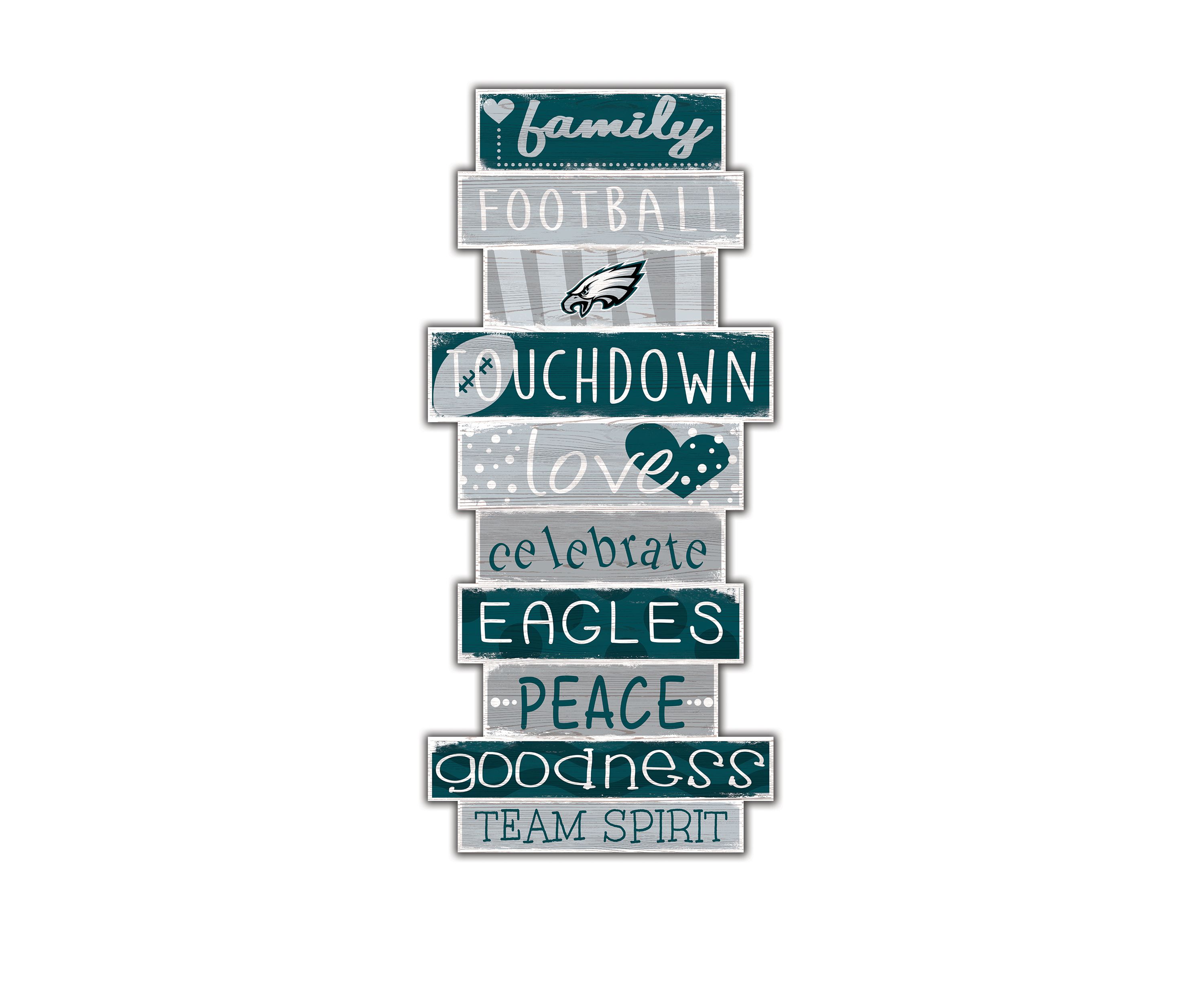 NFL Philadelphia Eagles Celebrations Stack 24 Inch Sign