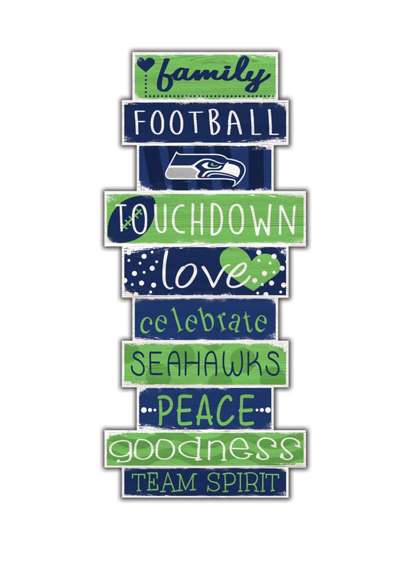 NFL Seattle Seahawks Celebrations Stack 24 Inch Sign