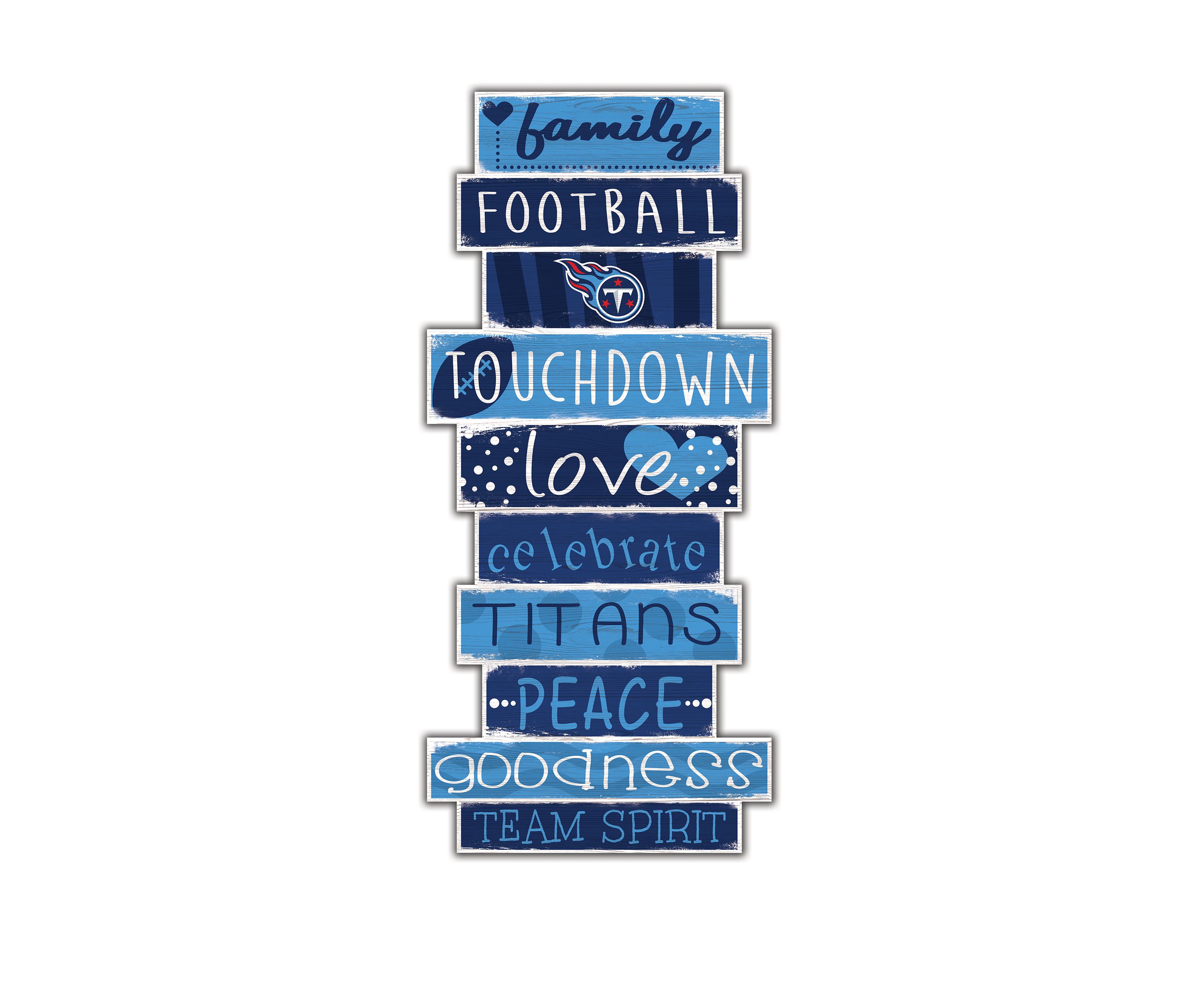 NFL Tennessee Titans 24 Inch Celebration Stack Sign
