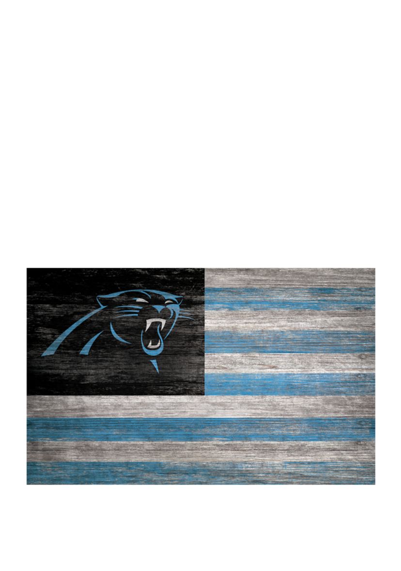 NFL Carolina Panthers 11 in x 19 in Distressed Flag 