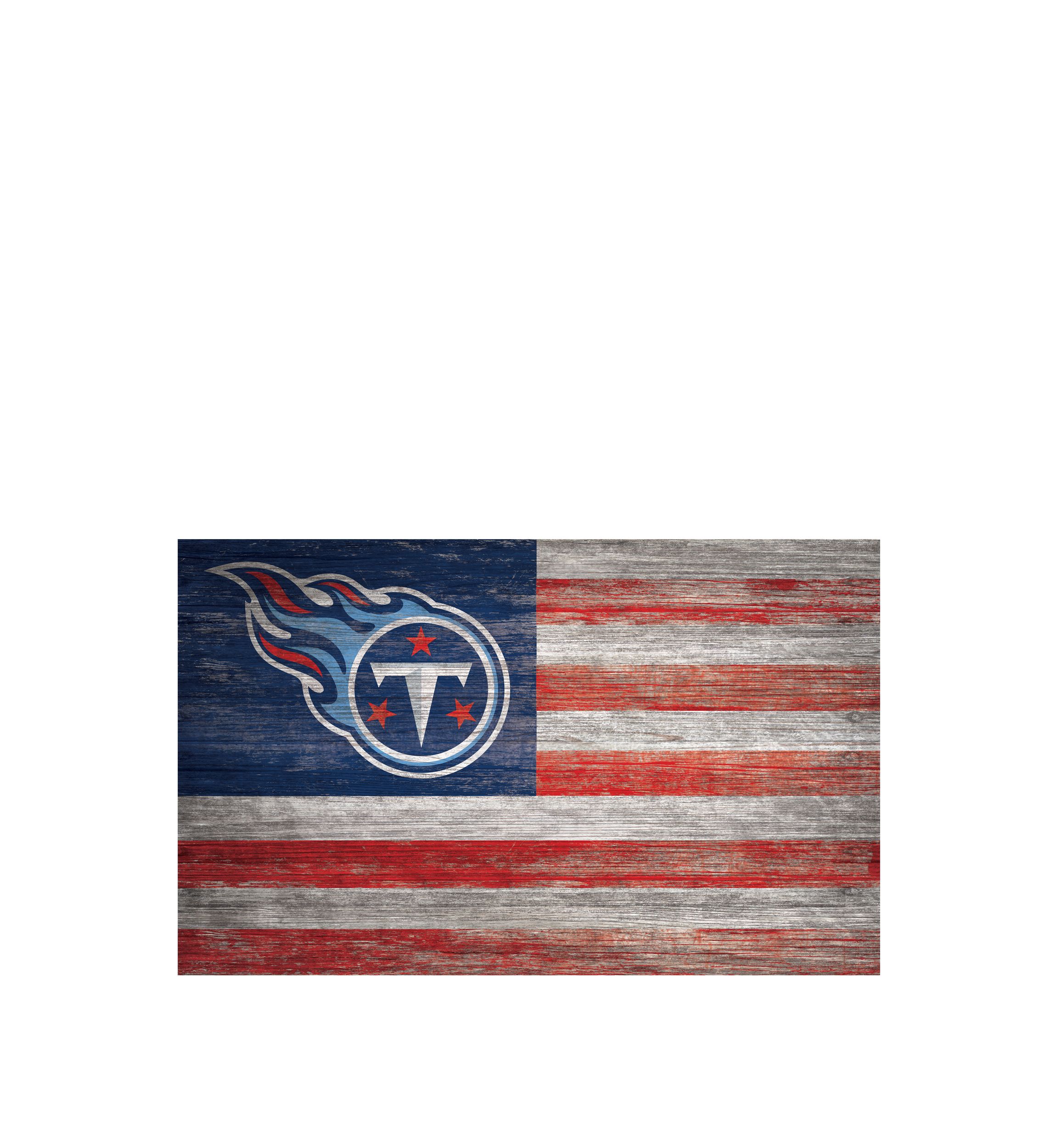 NFL Tennessee Titans 11 in x 19 in Distressed Flag