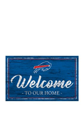 Fan Creations NFL Buffalo Bills 11 in x 19 in Team Color Welcome Sign, Blue