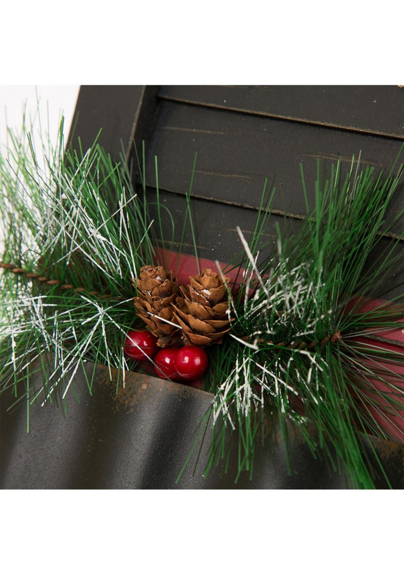 Wooden Snowman Shutter Wall Decor or Table Décor
