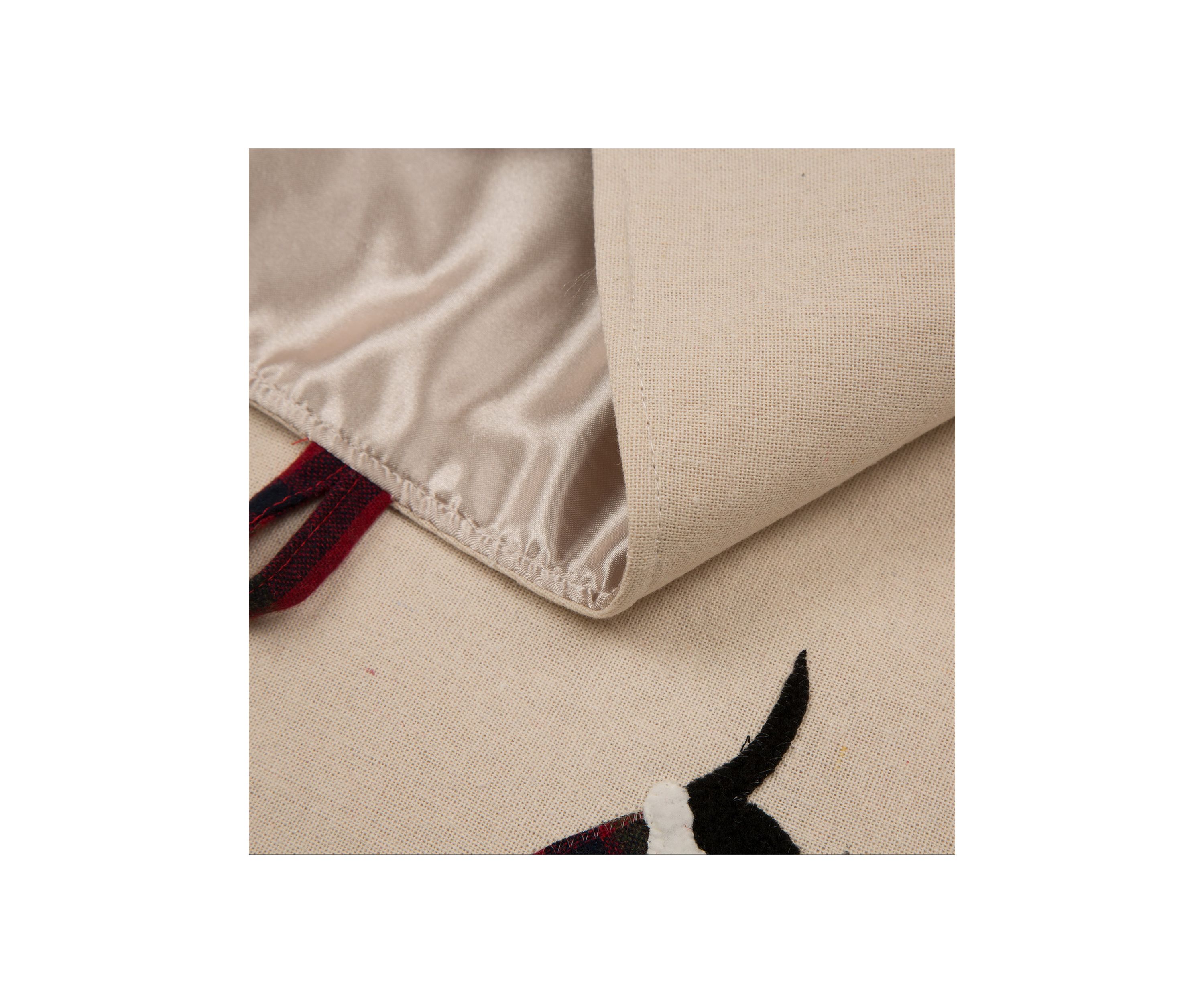 Fabric Christmas Tree Skirt - Dachshund