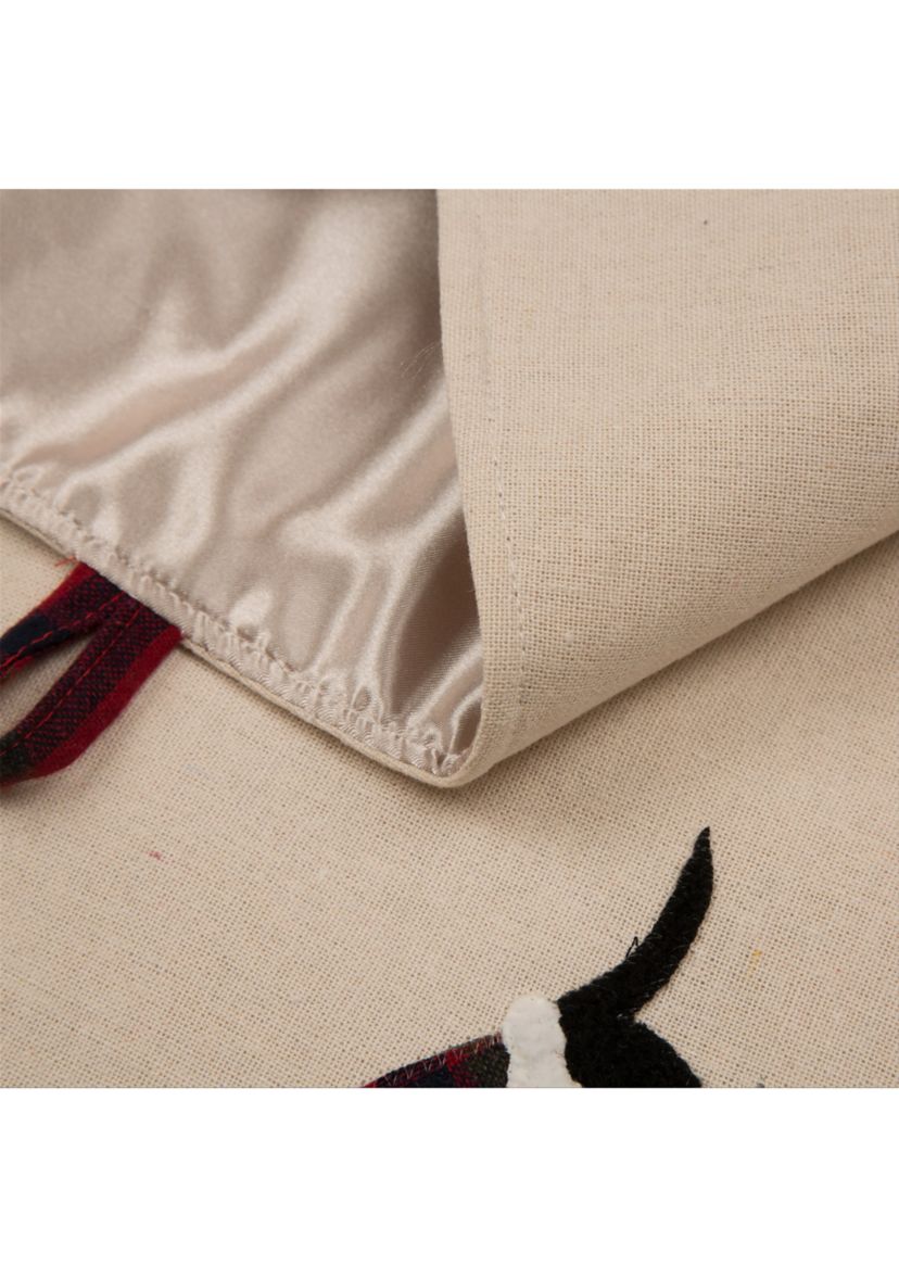 Fabric Christmas Tree Skirt - Dachshund