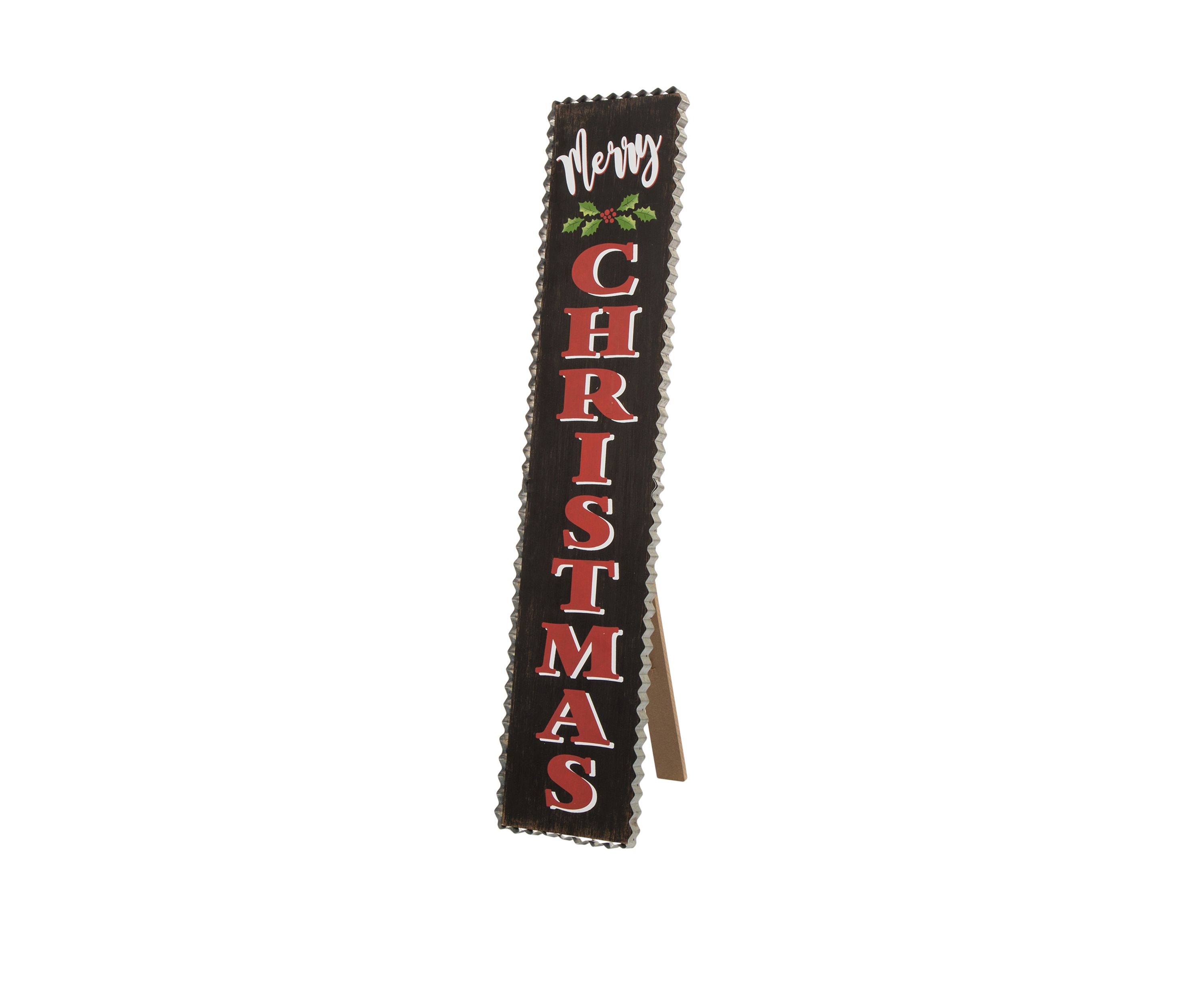 36 Inch  Wooden Black Christmas Porch Sign
