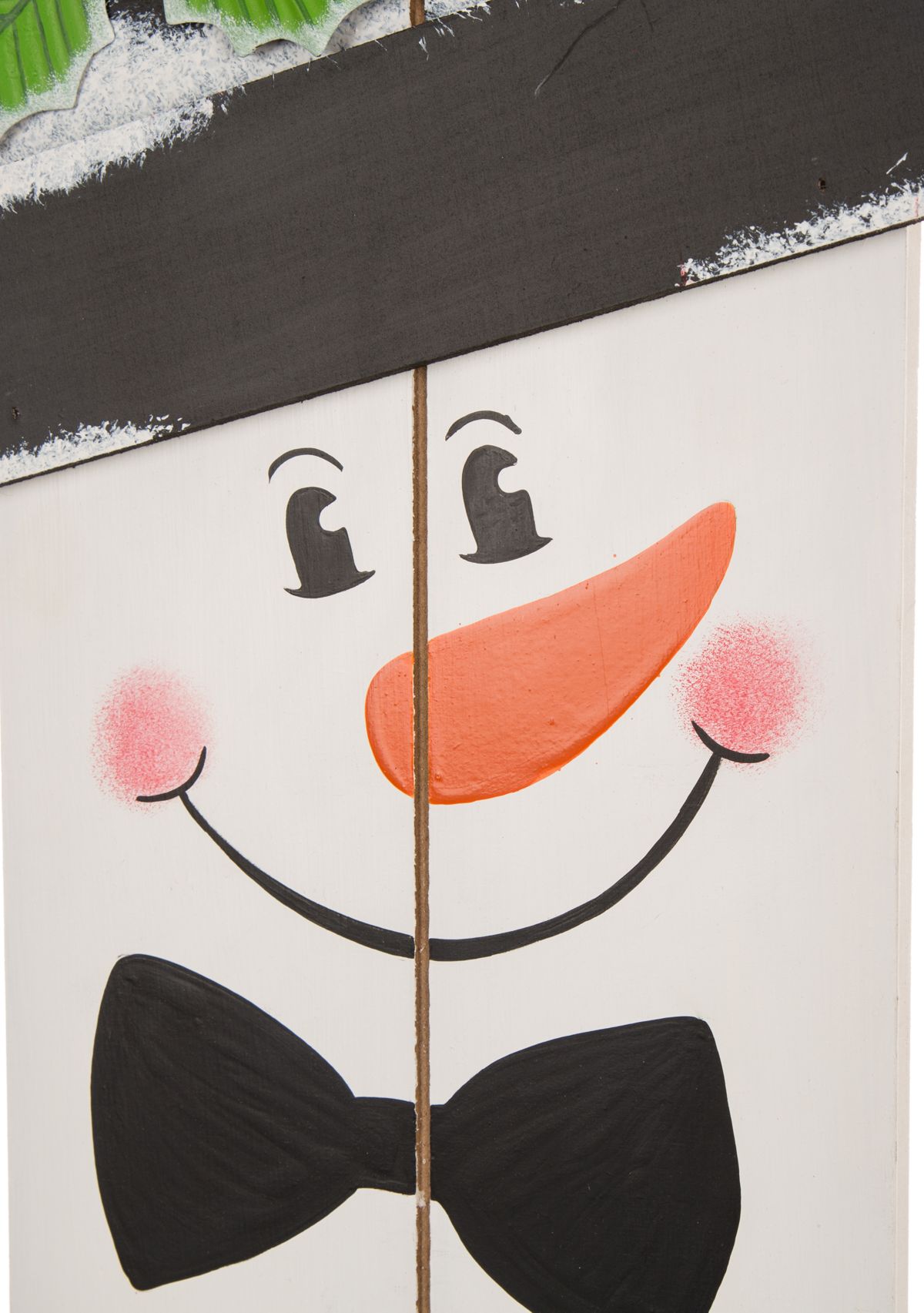 Wooden Snowman Porch Sign - MERRY