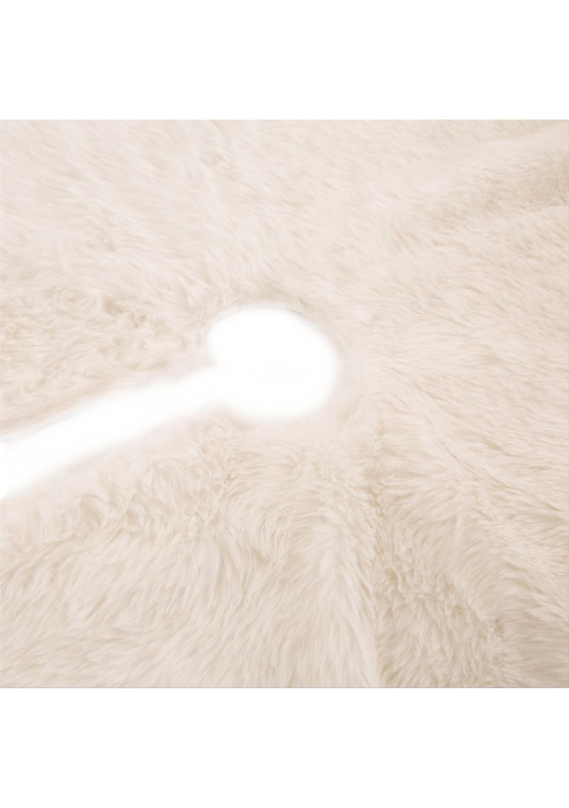 White Plush Christmas Tree Skirt