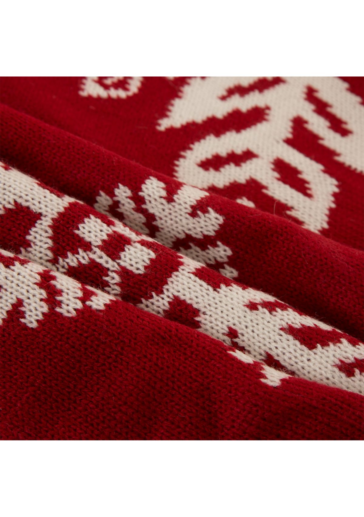 Knitted Snowflake Acrylic Christmas Tree Skirt