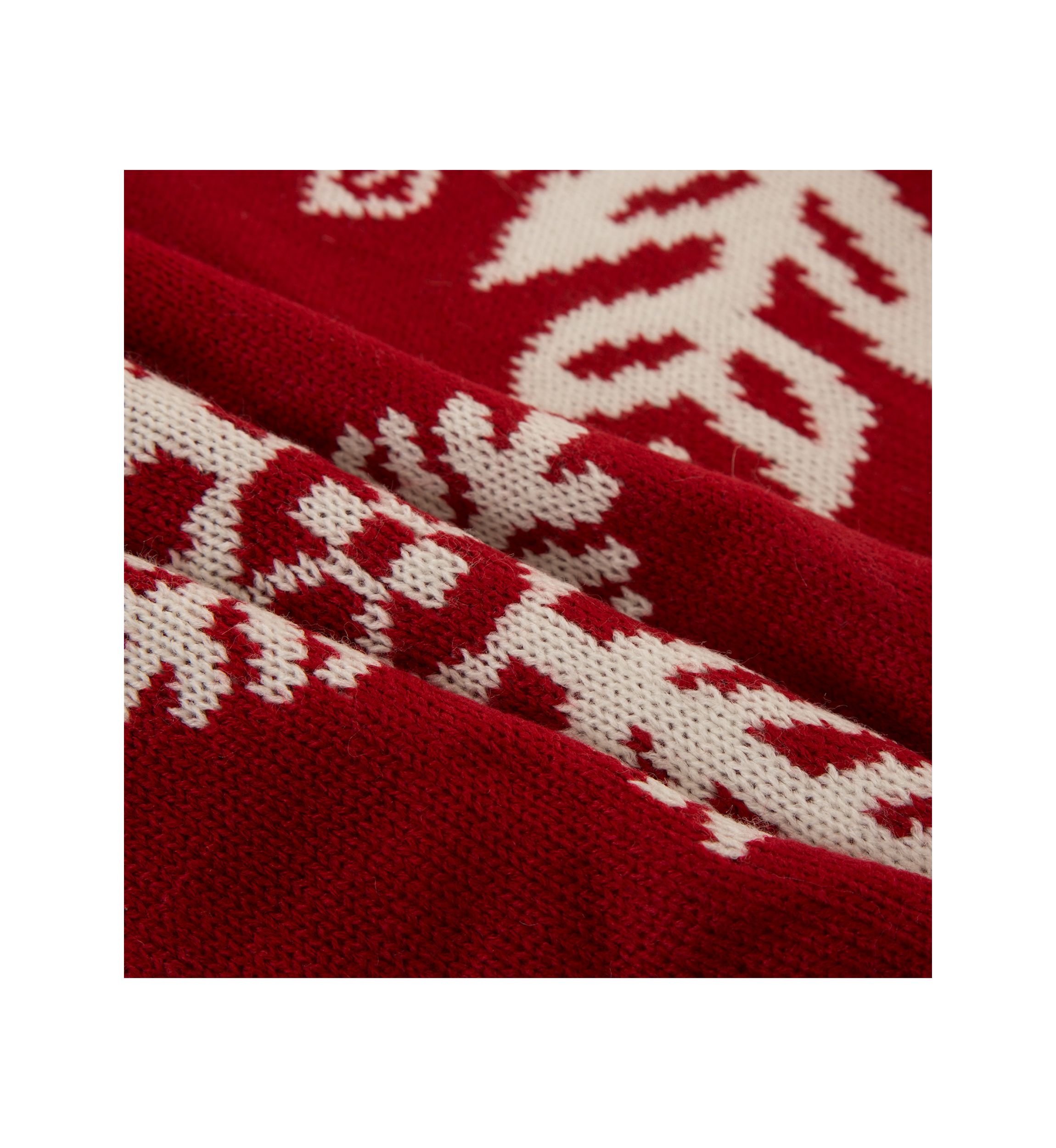 Knitted Snowflake Acrylic Christmas Tree Skirt