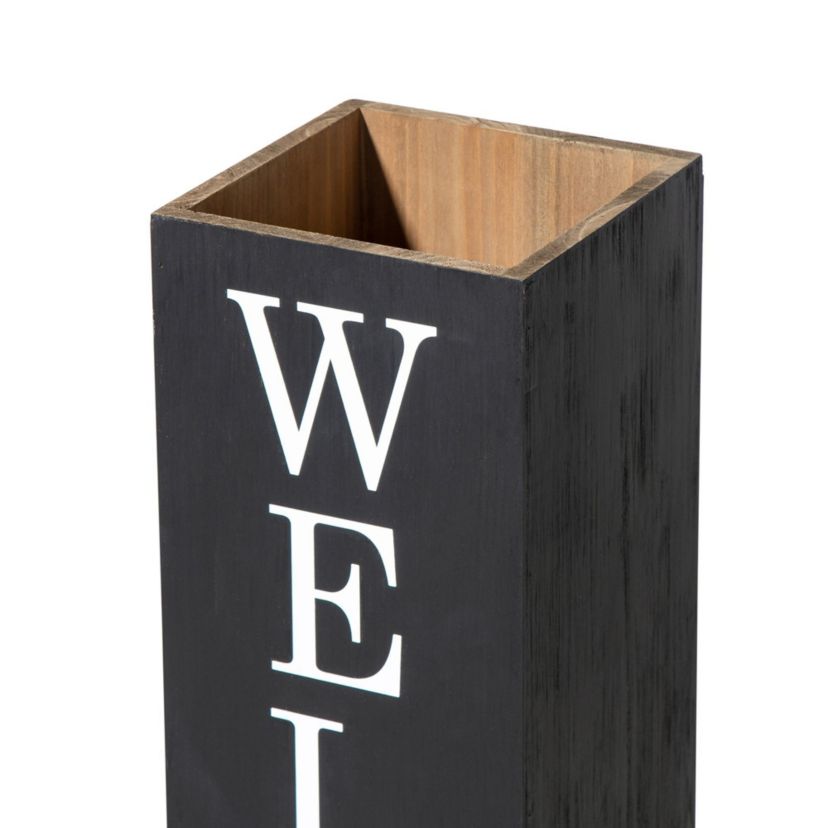 Double Sided Solid Wood Boxed "WELCOME HOME" Porch Sign