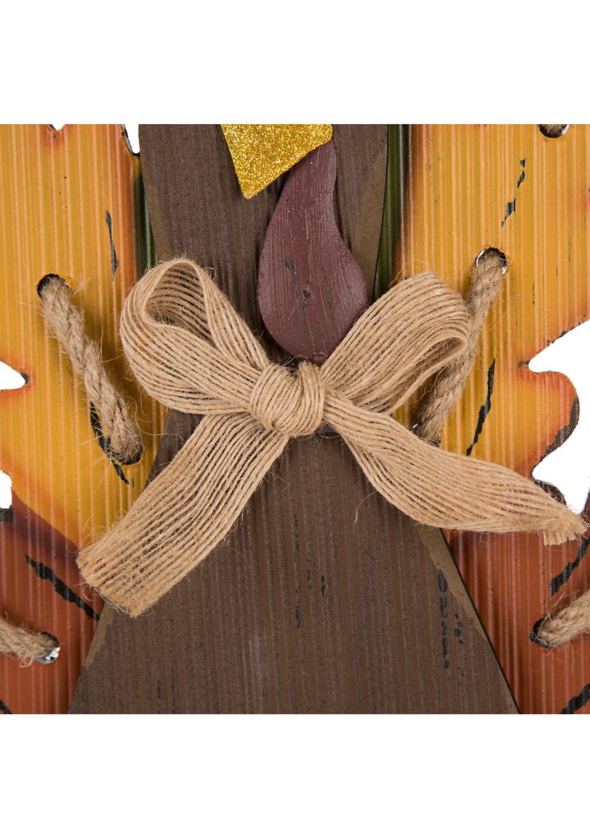 Burlap/Wooden Turkey Table Decor