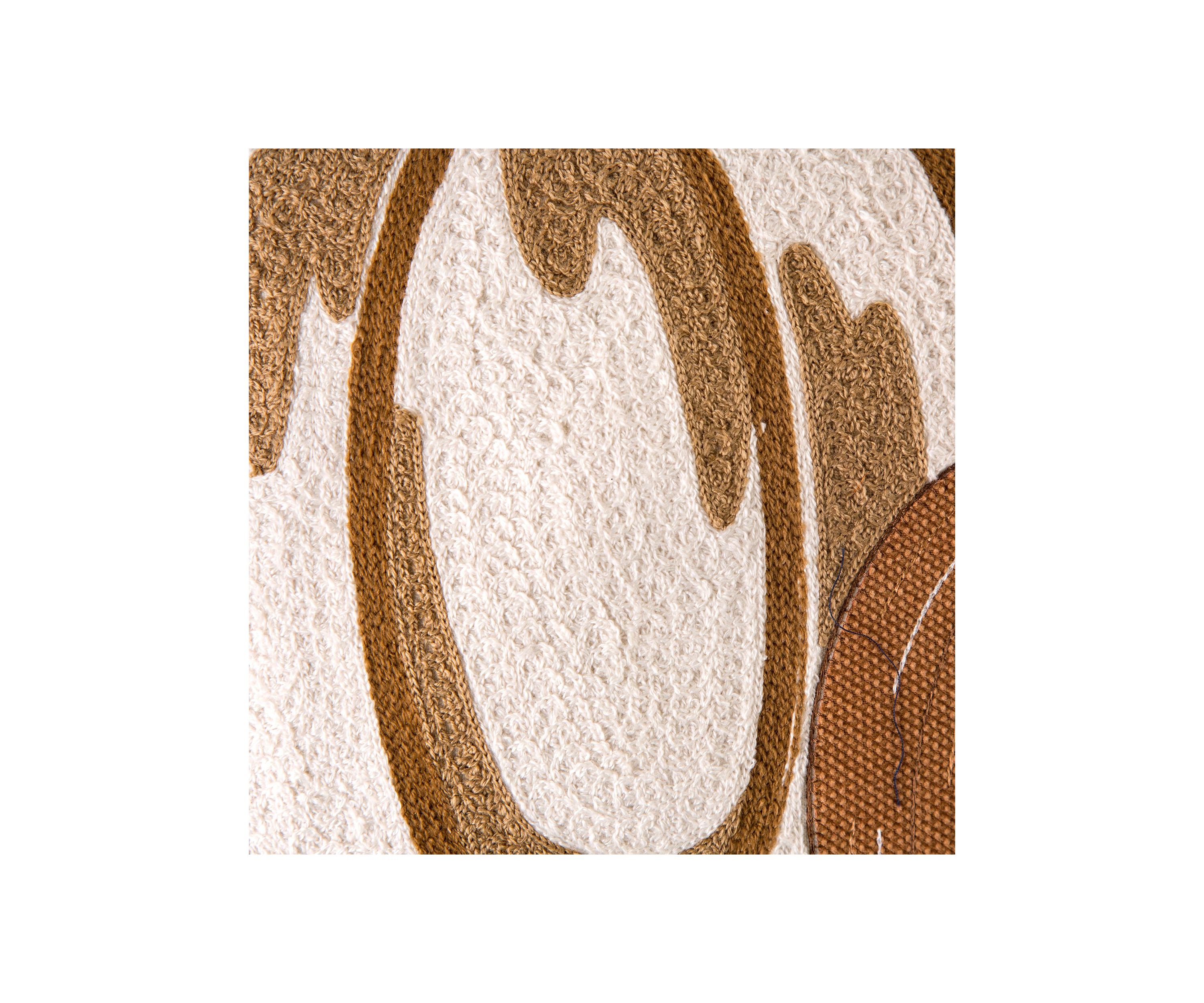 Cotton Embroidered Pumpkin Pillow Cover