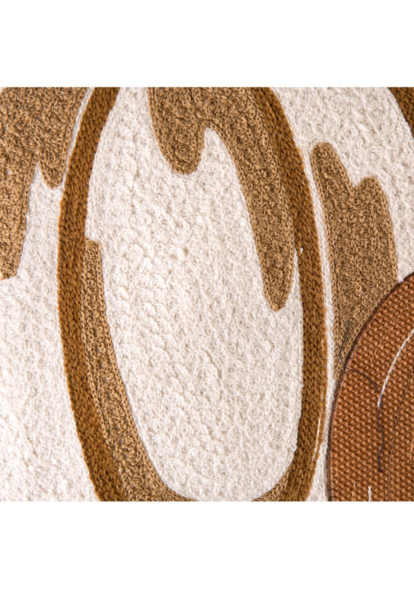 Cotton Embroidered Pumpkin Pillow Cover