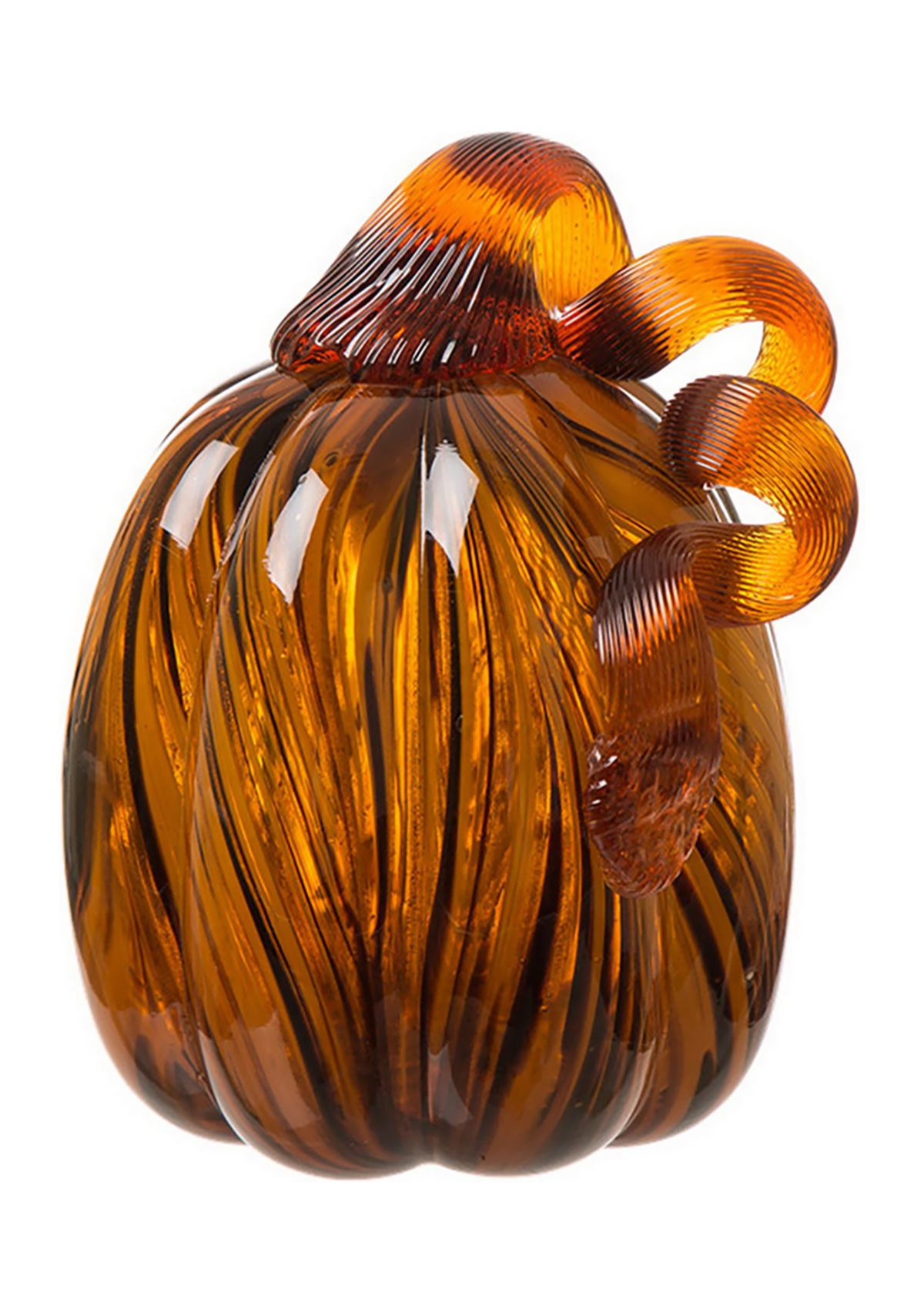 Striped Glass Pumpkin