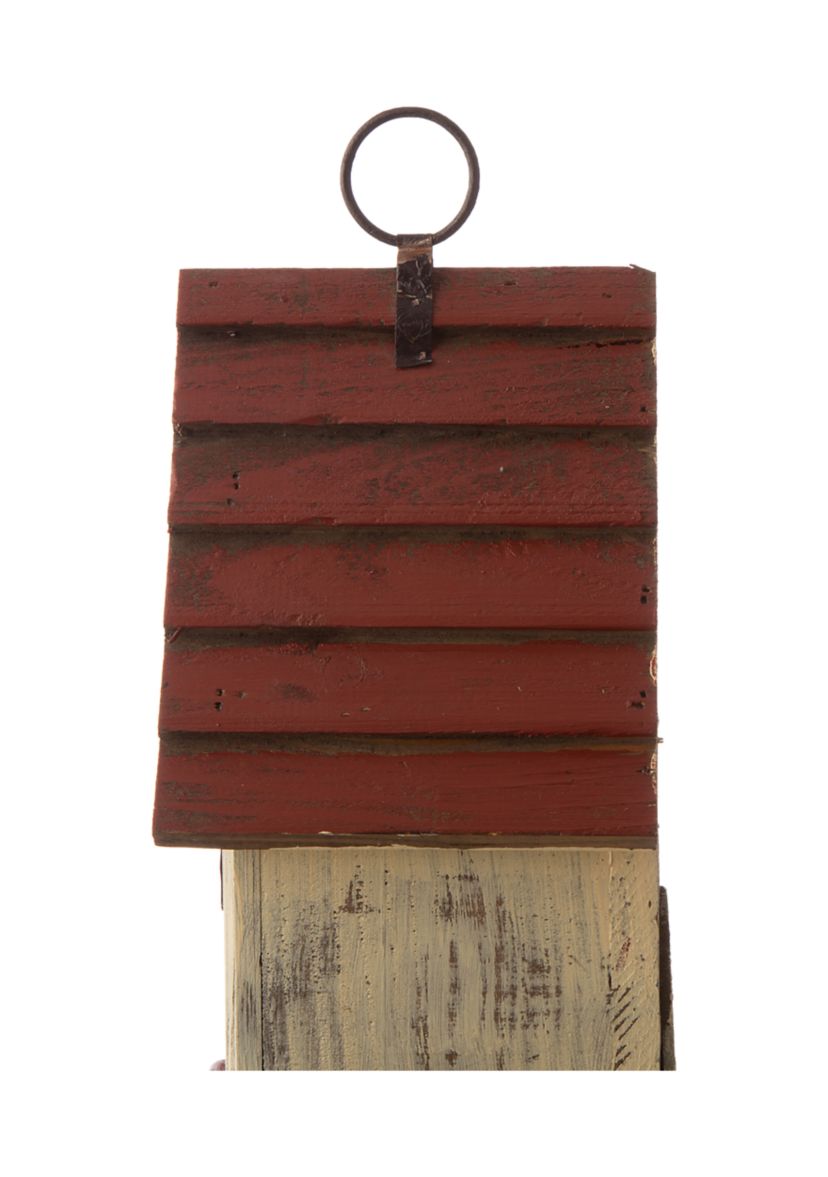 Coastal Free Standing 9 in x 4 in x 4.5 in Birdhouse