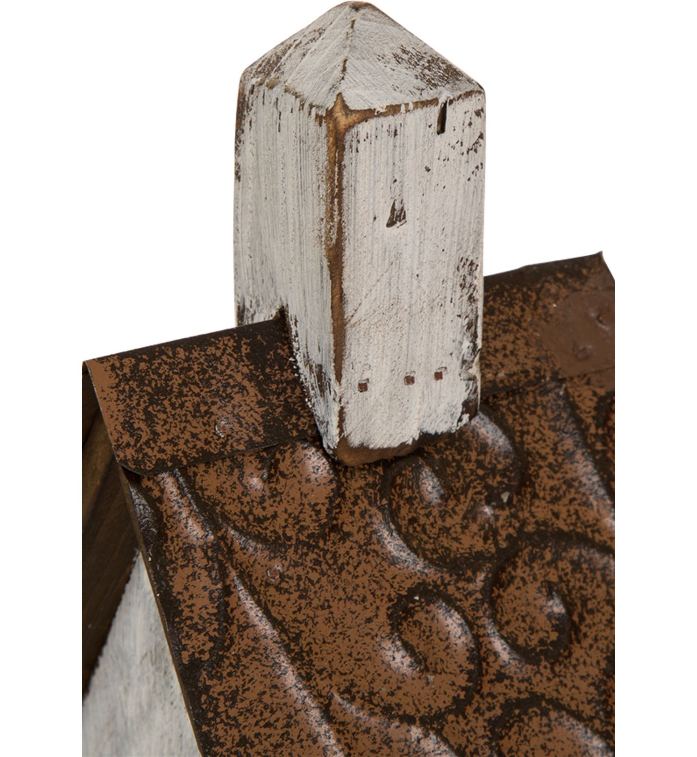Extra-Large Rustic Wood White Birdhouse