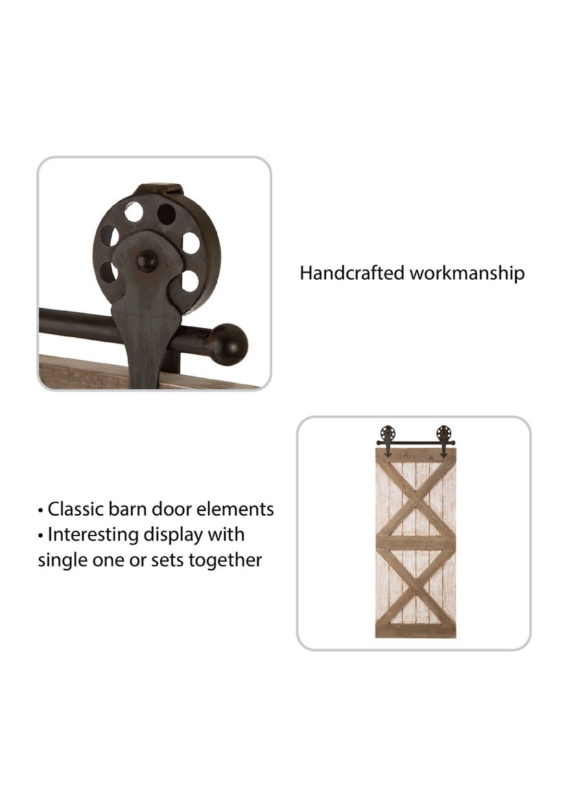 Farmhouse Wooden Barn Door Wall Decor