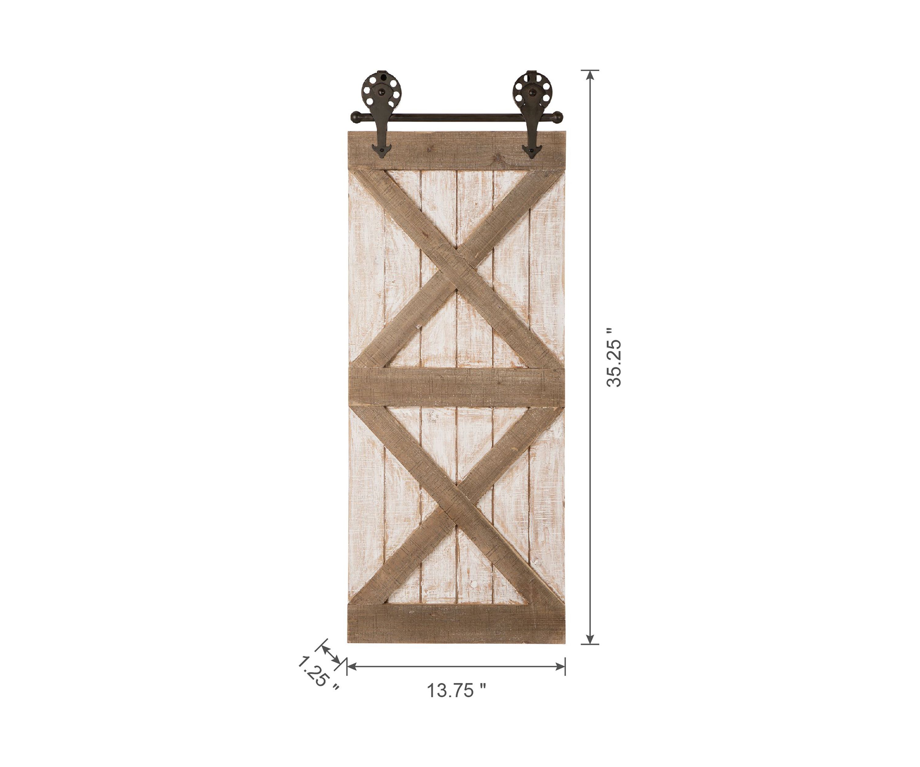 Farmhouse Wooden Barn Door Wall Decor