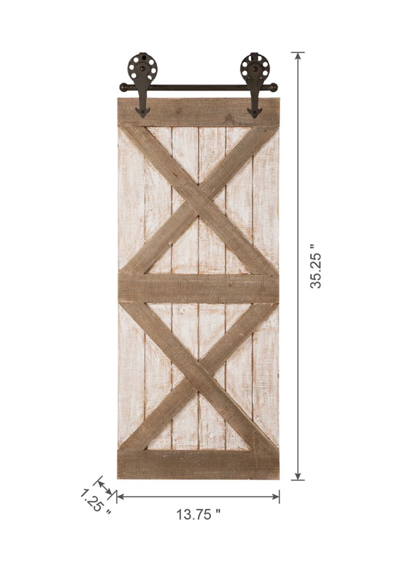 Farmhouse Wooden Barn Door Wall Decor