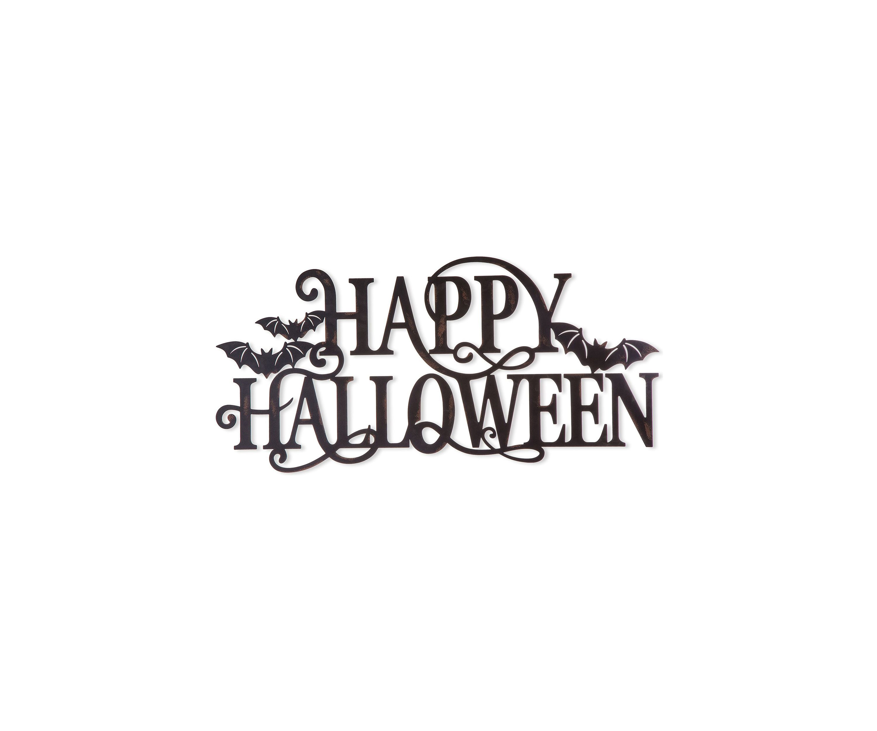 Metal "HAPPY HALLOWEEN" Wall Sign