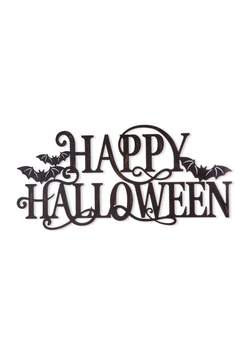 Metal "HAPPY HALLOWEEN" Wall Sign