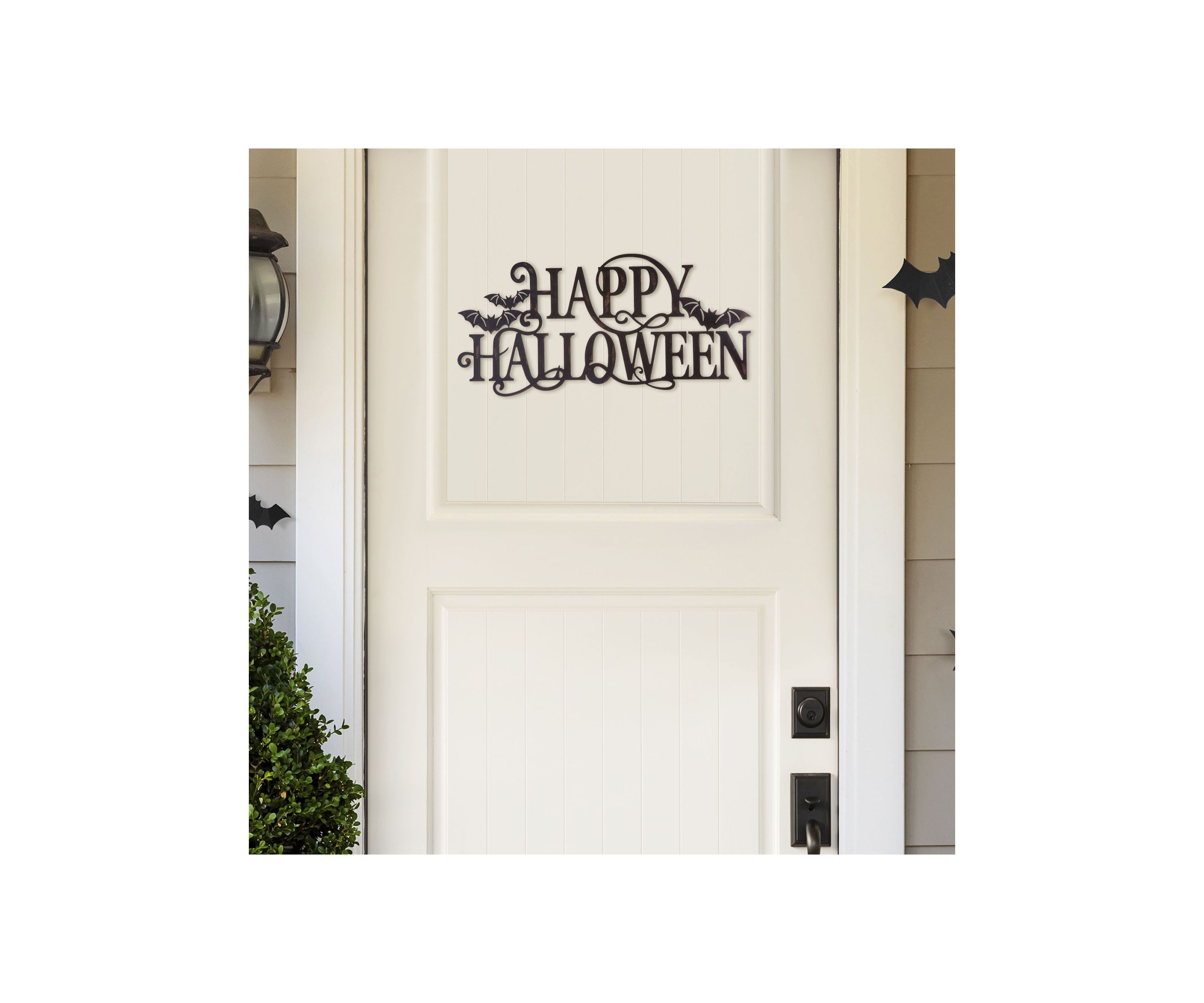 Metal "HAPPY HALLOWEEN" Wall Sign