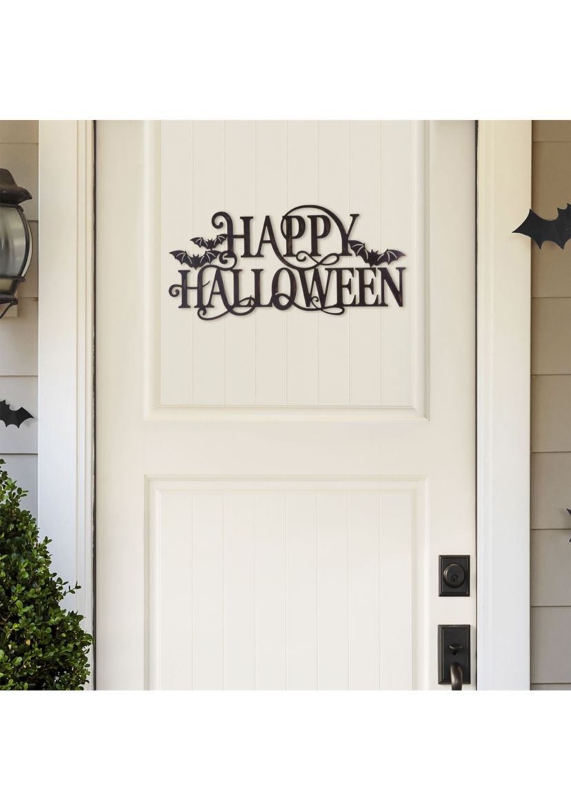 Metal "HAPPY HALLOWEEN" Wall Sign