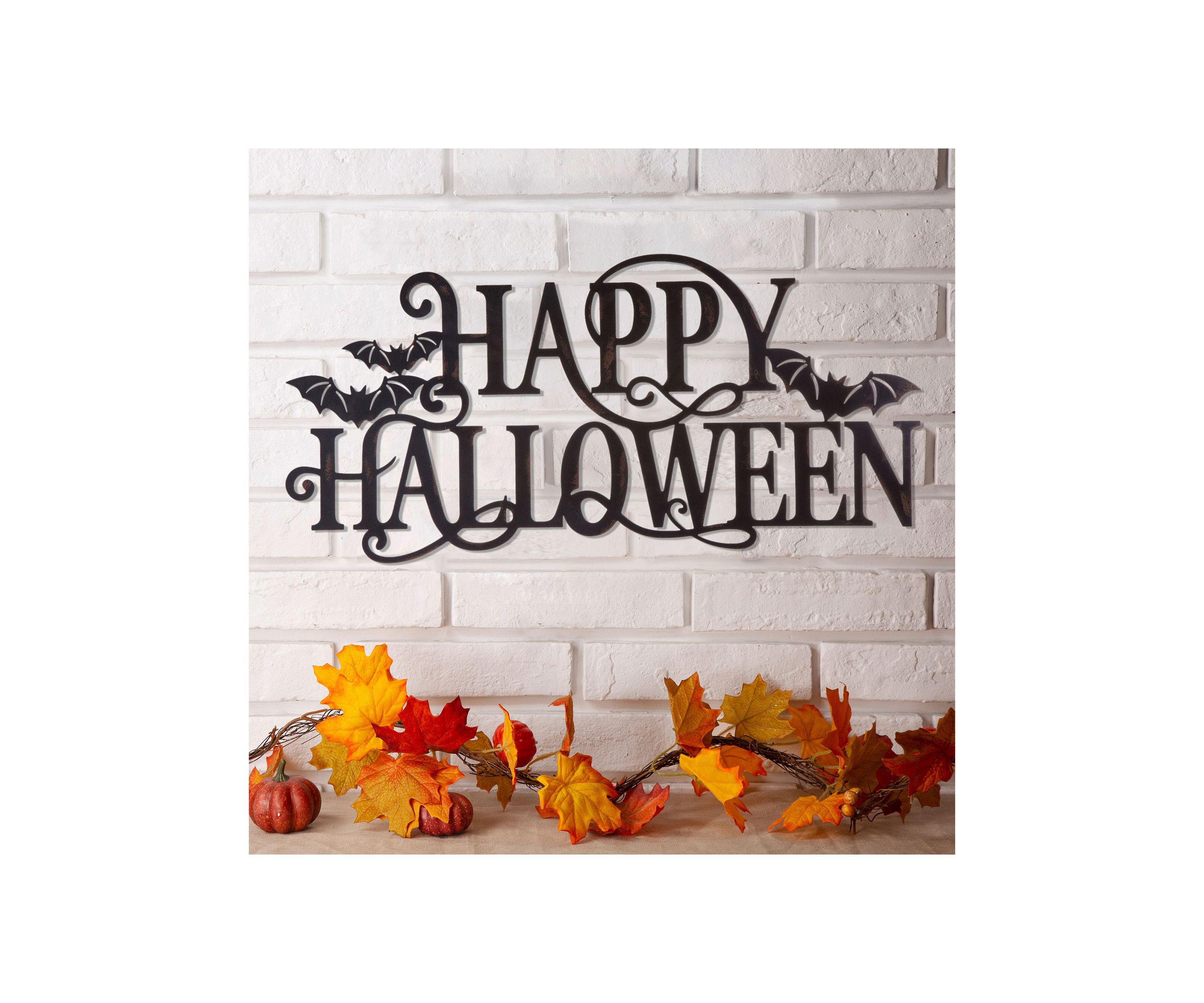 Metal "HAPPY HALLOWEEN" Wall Sign