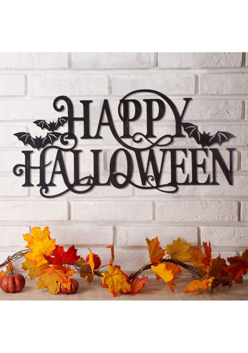 Metal "HAPPY HALLOWEEN" Wall Sign