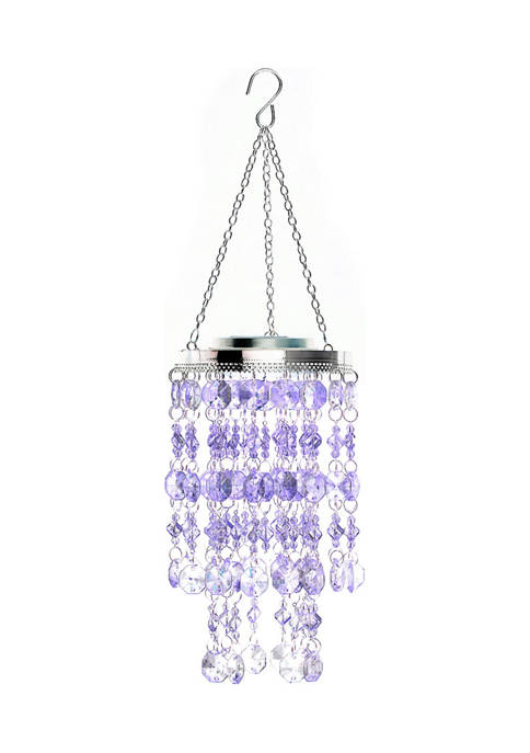 Glitzhome Solar Lighted Hanging Décor with Transparent